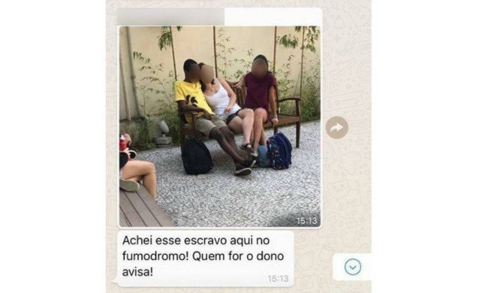 Faculdade suspende aluno que enviou mensagem racista no Whatsapp