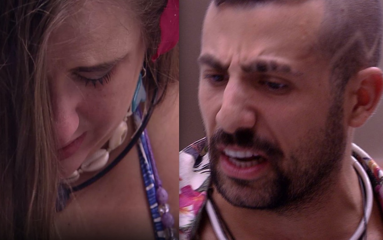   BBB18: Após ciúmes de Anavitória, Kaysar pede tempo a Patrícia: 'me deixa em paz'