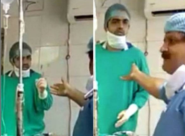 Médicos batem boca durante operação para salvar bebê