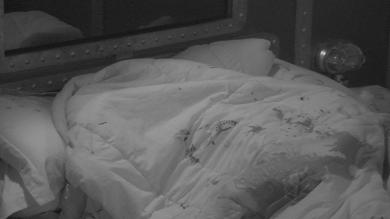 BBB18: Patrícia e Kaysar movimentam edredom e ficam ofegantes na frente de Ana Clara