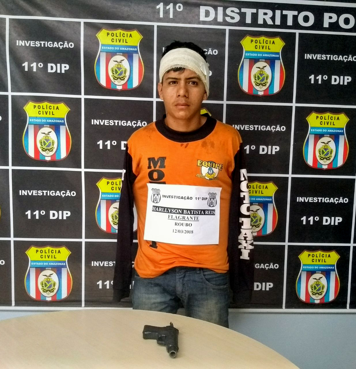 Homem é preso após fazer arrastões e sofrer acidente durante fuga em Manaus