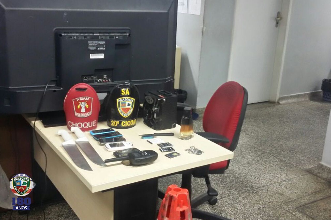 Grupo armado é preso com televisões e celulares após arrastões na BR-174
