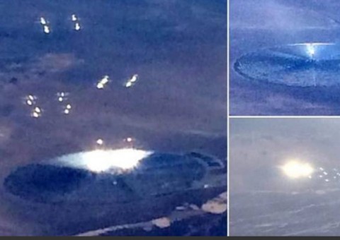 Avião flagra luzes misteriosas perto de área militar