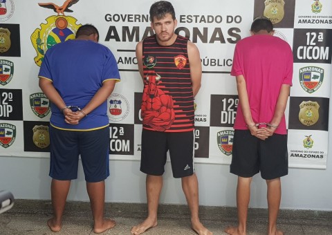 Trio que planejava assaltos a ônibus é preso em Manaus