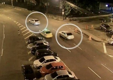 Imagens mostram carro de Marielle sendo seguido por dois veículos