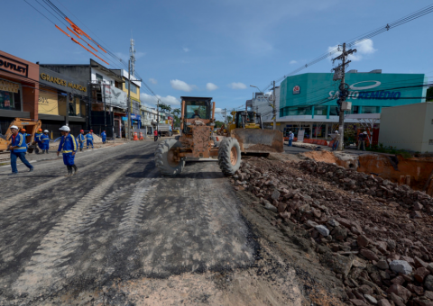 Seminf finaliza reparos em trecho que deve ser liberado na Djalma Batista 