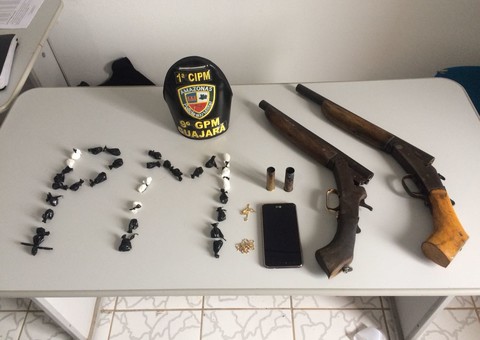 Tiroteio em boca de fumo termina com um baleado e dois presos no Amazonas