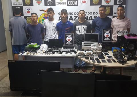 Grupo especializado em assaltos a casas é preso em Manaus
