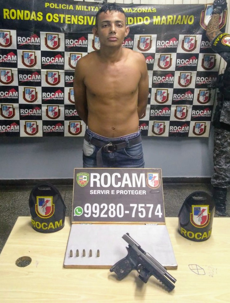 Tiroteio entre polícia e grupo termina com suspeito preso em Manaus