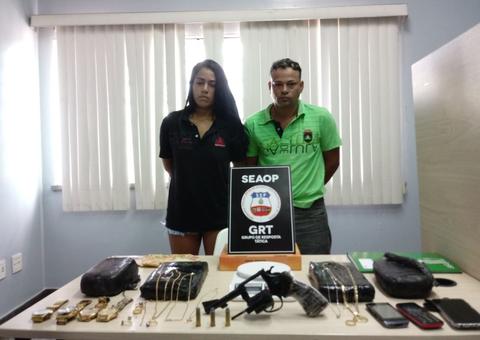 Casal é preso com 4kg de drogas e armas em Manaus