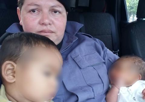  Em domingo de Páscoa, PMs encontram bebês abandonados em casa de Manaus