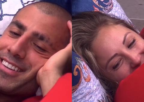 Jéssica pede beijo na boca a Kaysar e brother rebate 'tá com bafo'