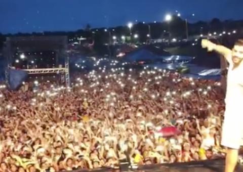 Gusttavo Lima agradece carinho de amazonenses em show 'Explosão que fala' 