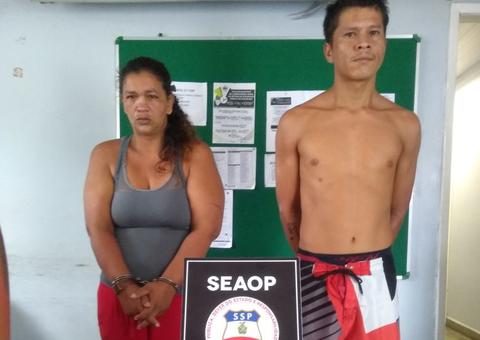 Casal é preso suspeito de vender drogas a estudantes de escola em Manaus