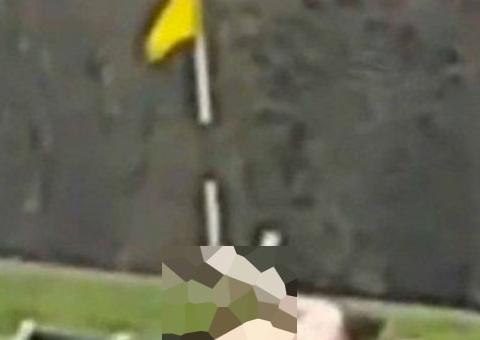 Em plena luz do dia, homem é flagrado fazendo sexo com bandeira de campo de golfe