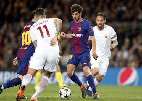 Com dois gols contra da Roma, o Barça nem precisou de um show de Messi