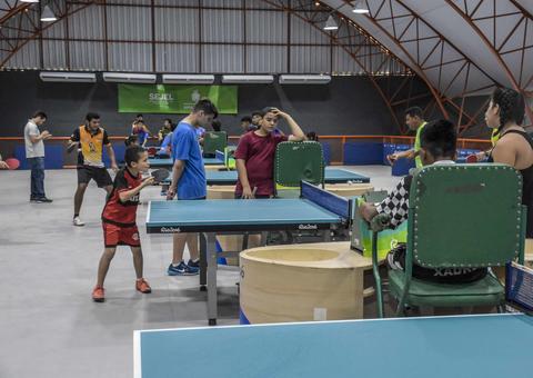 Inauguração da quadra de tênis de mesa terá competição 