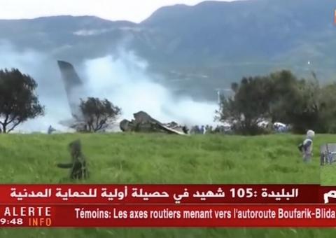 Sobe para 257 número de mortos em acidente com avião militar na Argélia