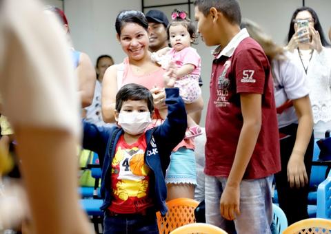 Manaus Solidária proporciona dia de lazer para pacientes com câncer na FHemoam