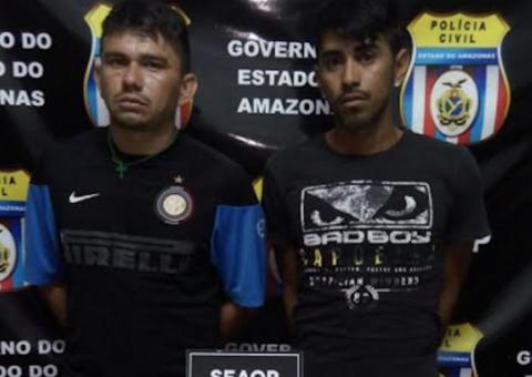 Na casa de sogra, 'colegas' são presos acusados de tráfico em Manaus