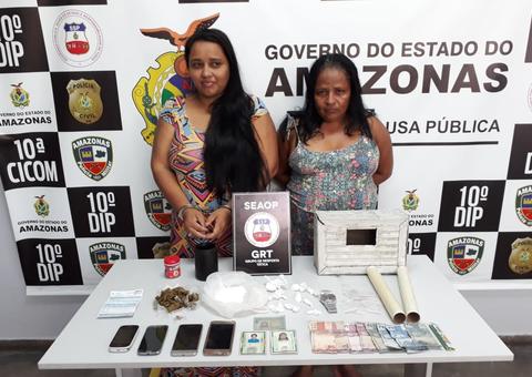 Grávida e comparsa são presas com drogas escondidas nas partes íntimas em Manaus