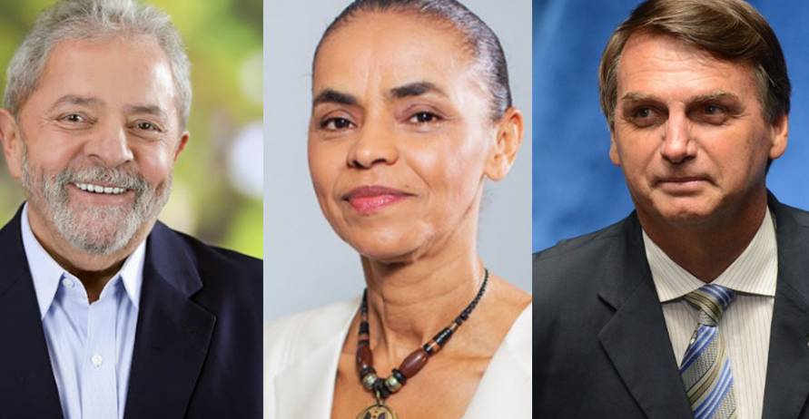 Eleições 2018: Após prisão, Lula cai e Marina se aproxima de Bolsonaro