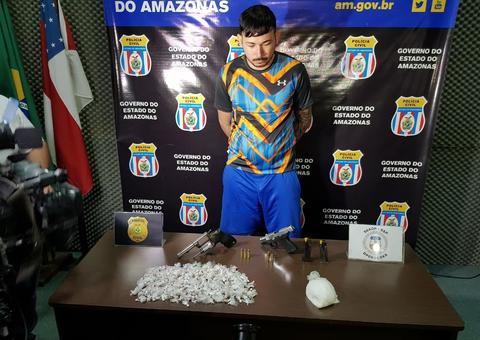 Polícia prende com arma e droga um dos líderes do tráfico da Zona Sul de Manas