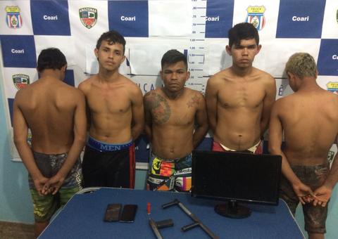Polícia detém quadrilha especializada em roubos a residência no Amazonas 