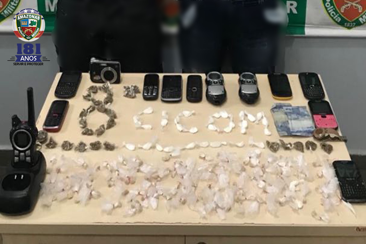 Suspeitos de tráfico tentam fugir da polícia e acabam presos após deslize em Manaus