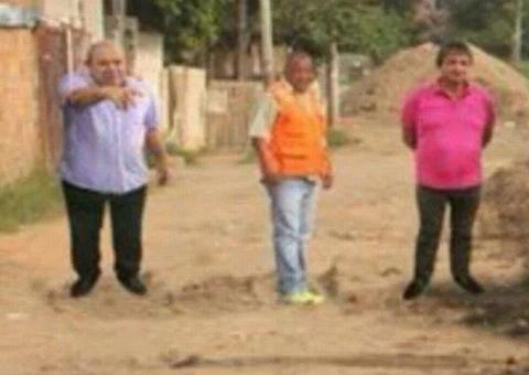 Prefeito e vice de cidade do RS ‘vistoriam’ obras em fotomontagem e viram meme