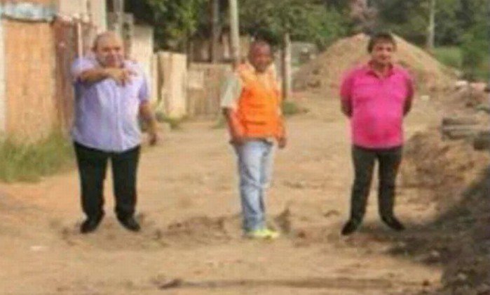 Prefeito e vice de cidade do RS ‘vistoriam’ obras em fotomontagem e viram meme