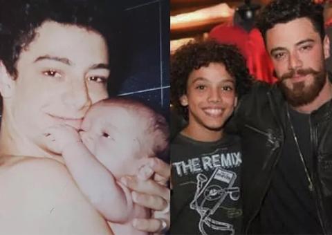 Felipe Titto mostra foto rara com filho de 14 anos, Theo