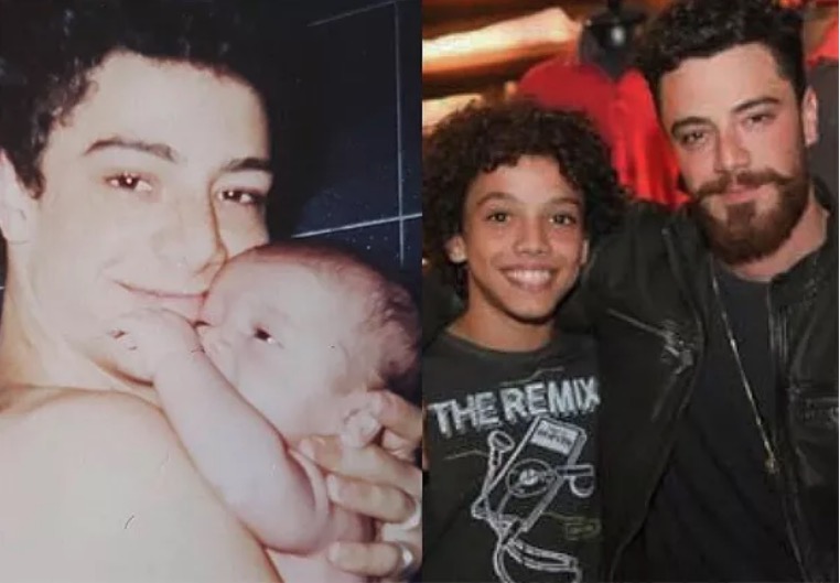 Felipe Titto mostra foto rara com filho de 14 anos, Theo