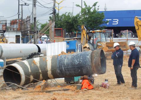Remanejamento de adutora deixará bairros sem água em Manaus