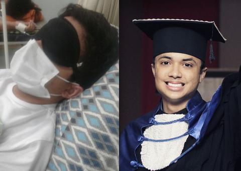 Família pede ajuda para jovem internado com aneurisma cerebral