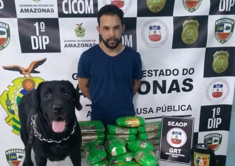 Homem é preso com 25 quilos de drogas no porto de Manaus