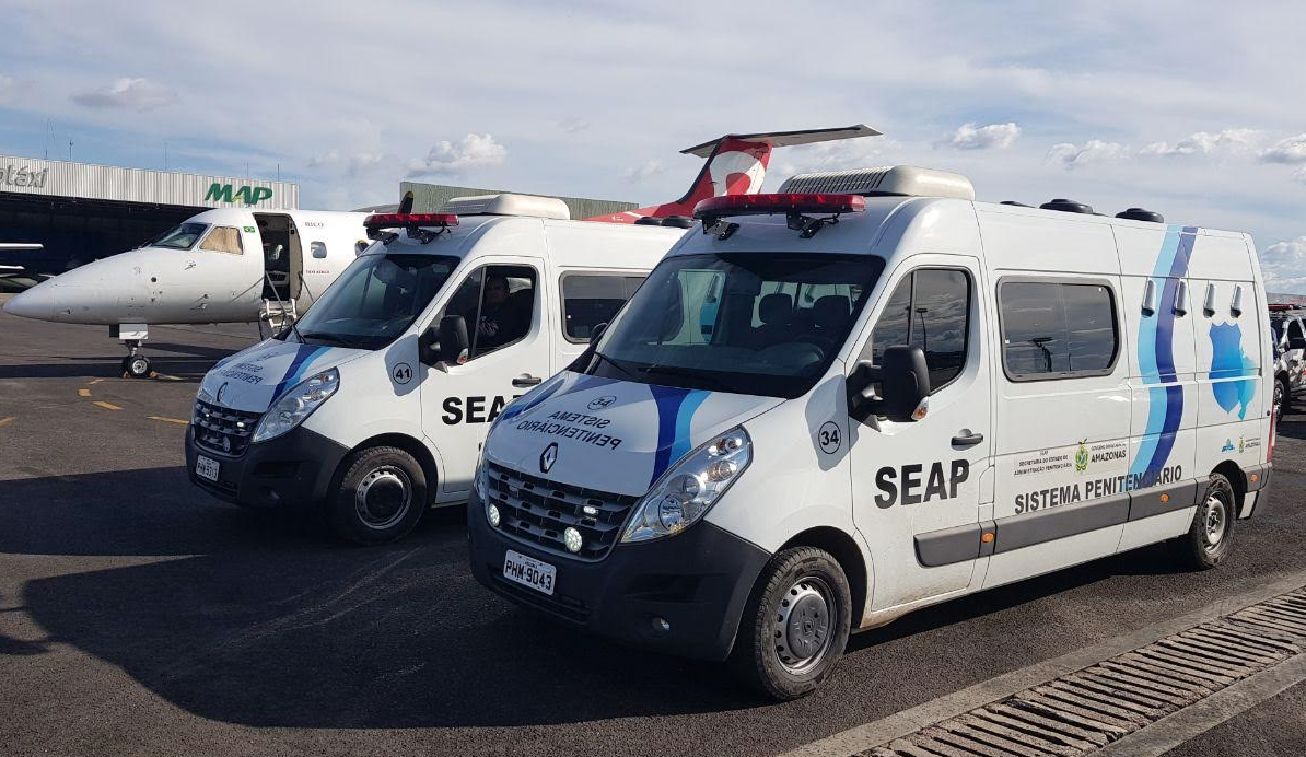 Seap transfere detentos da Unidade Prisional de Humaitá pra Manaus