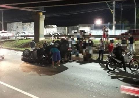 Acidente grave deixa quatro pessoas feridas em Manaus