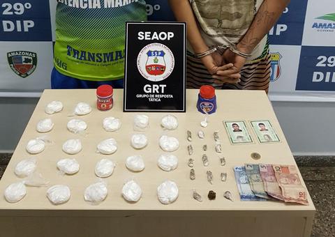Polícia detém irmãos envolvidos com o tráfico de drogas  em Manaus 