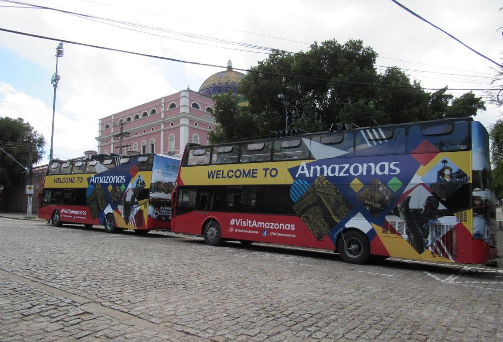 Governo lança ônibus City Tour AmazonBus para excursão turística em Manaus