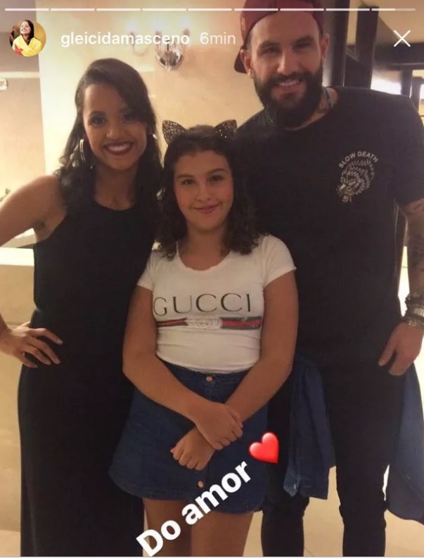 Apaixonada, Gleici se derrete ao conhecer filha de Wagner: 'Do amor'
