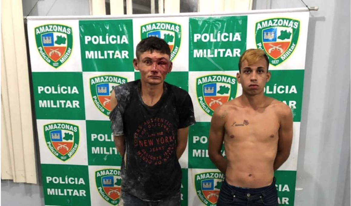 Dupla suspeita de assaltar drogaria é espancada e presa em Manaus 