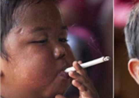 Você lembra do bebê fumante da Indonésia? Veja como ele está