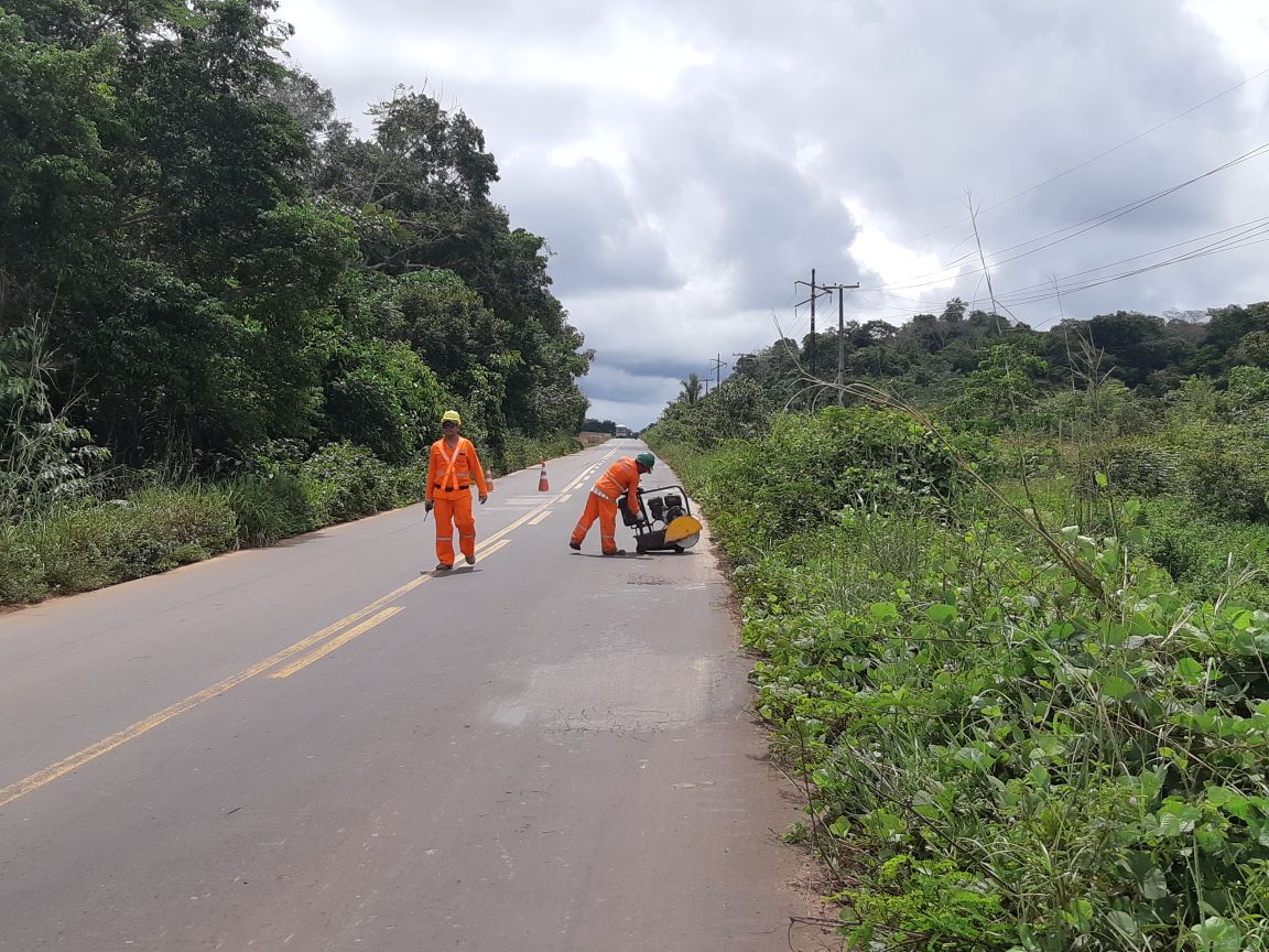 Seinfra alerta condutores para trechos em obras ao longo da rodovia AM-070