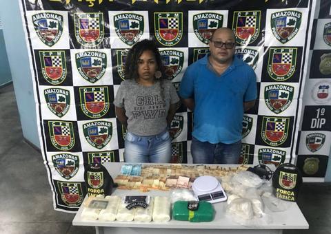 Casal é preso com 6kg de drogas em Manaus