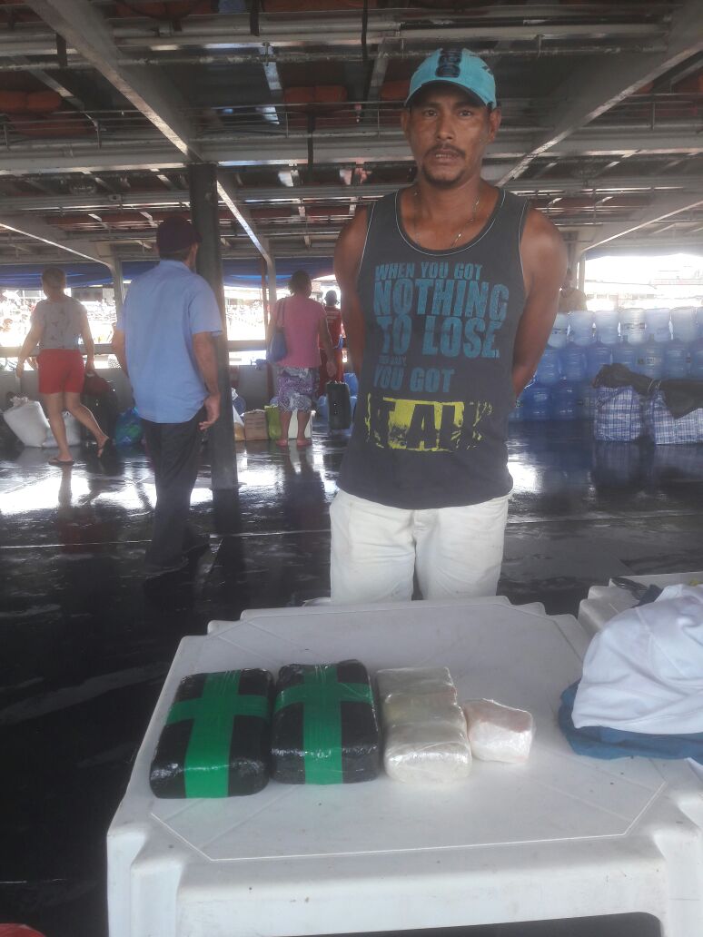 Polícia apreende 4 Kg de drogas em porto no Amazonas 