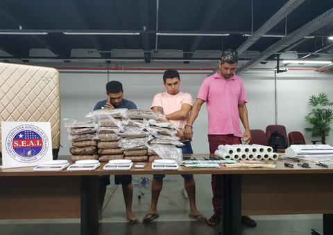 Trio preso com laboratório de drogas em condomínio de Manaus abastecia outros estados