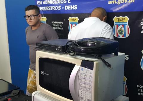 Dupla é presa por roubar e matar homem estrangulado com fio elétrico em Manaus