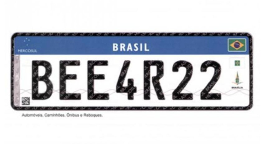 Novas placas de veículos com padrão Mercosul devem ser implementadas até dezembro