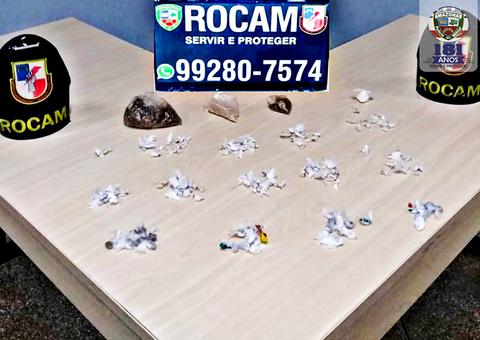 Homem com mandado de prisão em aberto é preso com drogas em Manaus 